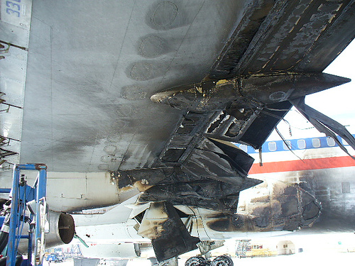 Aircraft Fire at LAX Maintenance Facility