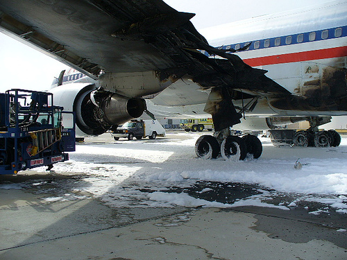 Aircraft Fire at LAX Maintenance Facility