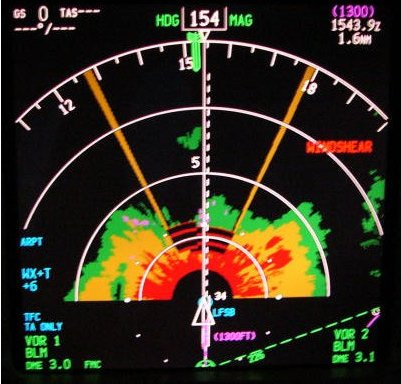 Boeing 737-800 Navigation Display y WX Radar